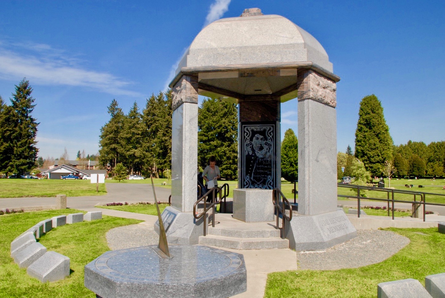 Jimi Hendrix Memorial near Seattle, WA